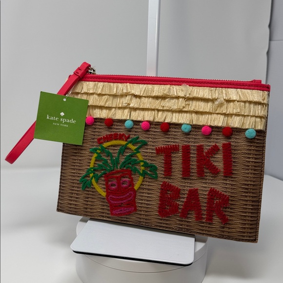 Kate Spade "Breath of Fresh Air" Tiki Bar clutch NWT - Picture 10 of 12
